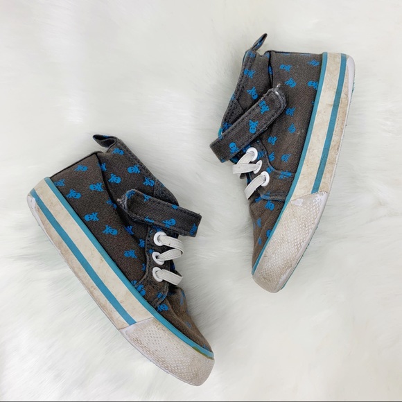 CHEROKEE canvas high tops Skull & crossbones - Picture 2 of 10